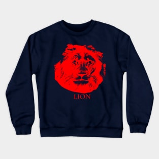 red lion head Crewneck Sweatshirt